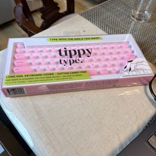 Tippy Type - Long Nail Keyboard Cover Candy Pink - Apple Compatible - NEW SEALED picture