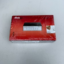 D-Link dlinkgo GO-SW-5GE 5 Port Gigabit Metal Desktop Switch Network Hub NIB picture