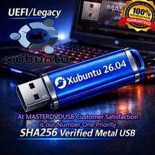 Xubuntu 26.04 Bootable USB Drive – 64‑bit | SHA256 | Metal Water Proof USB picture