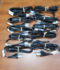 Lot of 10ea  3 Prong AC Power Cord Standard Electrical Cable Universal 3FT - NEW picture