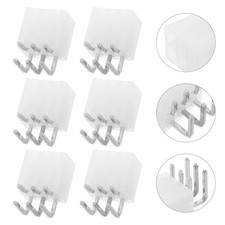 10Pcs Reusable 6 Pin Pcie Power Connector Right Angle Metal Board Mount picture
