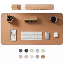 Extra Large Desk Mat for Office, Non-Slip Waterproof PU Leather Pad picture