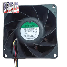1PCS NEW SUNON Fan PSD1208PMB1-A DC 12V 11.4W 8038 8CM 4-wire cooling fan picture
