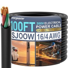 100FT 16/4  Certified SJOOW Electrical Cable - Superior Conductivity & Safety picture