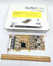*Open Box* StarTech ST4000PEXPSE 4-Port Gigabit PoE PCIe Network Card PSE TAA picture