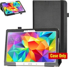 PU Leather Folio Case for Samsung Galaxy Tab S 10.5 with Dual-Folding Stand, Bla picture