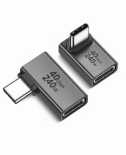 Silkland 40Gbps USB C 90 Degree Right Angle Adapter 2 Pack, 240W USB4 picture