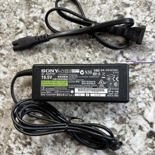 Genuine Sony OEM Power Supply AC Adapter 19.5V VGP-AC19V37 Laptop Charger Cord picture