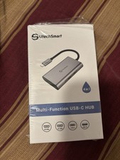 UtechSmart 4-in-1 USB-C Hub, HDMI, USB 3.0, Ethernet Adapter, Silver, B07X5KSBNJ picture
