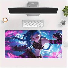 Jinx Anime Game Mouse Pad - Large Non-Slip Table Mat with Jinx Character Art P picture