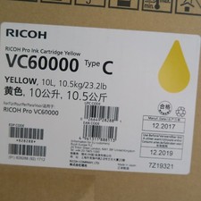 Yellow Pro Ink Cartridge 10L RICOH VC60000 Type C Fresh Stock December 2019   picture