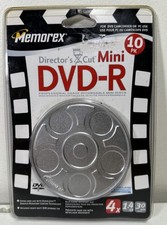 Memorex Directors Cut DVD+R 4x 1.4GB 30min Video 10 Pack in a tin Brand New picture