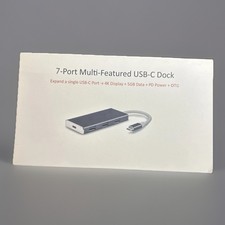 USB-C Dock For Travel 7 Port Hub Multi-Function HP Expand USB To 4K 5GB PD OTG picture