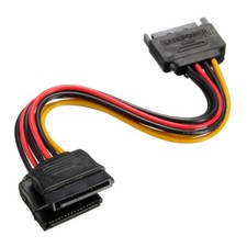 5 Bulk Pack SATA power splitter Y cable adapter 1 male 2 female connectors picture