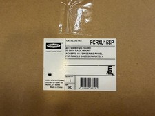 Hubbell FCR4U15SP 4U Fiber Optic Rack Mount Enclosure 15 FSP 19