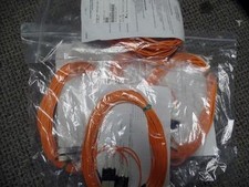 LOT OF 5 AFL 10M SC-SC SINGELMODE 9/125 DUPLEX ORANGE FIBER OPTIC CABLE picture
