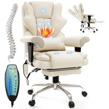 Ergonomic Office Chair 7 Point Massage Heated Beige YSYH251225-BG Mvpipi picture