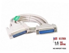 6 Foot DB25 25 Pin Serial Port Cable Male/Male RS232 006 Ft picture