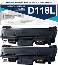 LCL Toner Cartridge for MLT-D118L MLT-D118S Black 2 Pack new picture