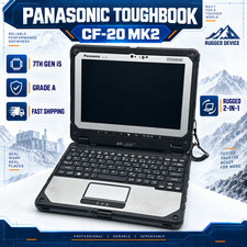 Panasonic Toughbook CF20 Mk 2 i5-7Y57 8GB RAM 256GB GPS LTE 2 BAT Win 11 Pro picture