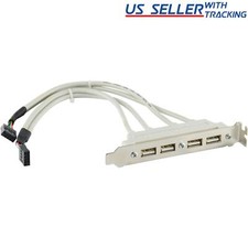 4 Port USB2.0 Motherboard Rear Panel Expansion Bracket Host Adapter picture