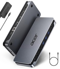 Acer 13-in-1 Laptop Docking Station, USB-C 3 Display Docking (2 HDMI+1 DP) picture