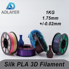 ADLAYER Multicolor Silk PLA Filament 1.75mm 1KG Spool Fit Most FDM 3D Printer picture