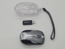 Microsoft Wireless Notebook Presenter 8000 1065 Silver Bluetooth Mouse w/ Case picture