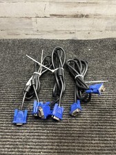 Lot of 3 E246588, E89980-D 20276 Computer Cable 15 Pin VGA  picture