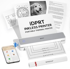 iDPRT MT610 300dpi A4 Portable Wireless Thermal Printer Bluetooth iOS Android PC picture