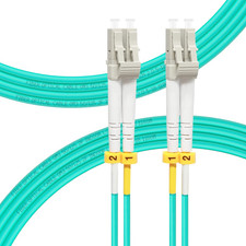 - LC to LC Fiber Patch Cable OM3 5M/16Ft, Length Options: 0.2M-200M, 10GB/40GB M picture