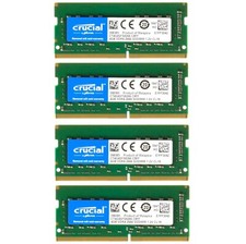 Crucial 16GB 4X4GB  DDR4 2666MHz PC4-21300 Laptop SODIMM Memory Ram CT4G4SFS8266 picture