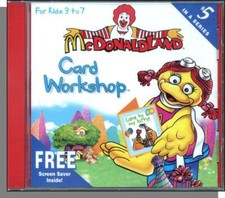 McDonalds McDonaldland Card Workshop - New 1997 Kids CD-ROM for Windows 95    picture