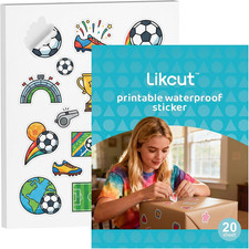 Printable Sticker Paper, Matte White, 8.5