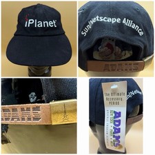 Vintage iPlanet Sun Netscape Alliance ADAMS Strapback Hat NWT Tech picture