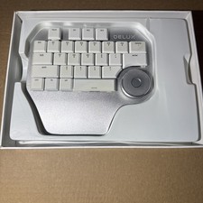 Delux T11 Digital Mechanical Designer Keyboard/Keypad Backlit Smart Knob Silver  picture