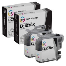 LD  Set of 2 LC103 Black Ink for Brother LC103BK MFC-J470DW MFC-J475DW MFC-J650 picture