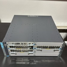 HP J9850A Switch Chassis w/ 2 x J9986A 1 x J9990A 1x J9827A 1x Switches N043 picture