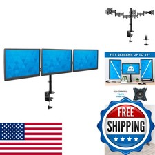 Mount-It Triple Monitor Mount 3 Screen Desk Stand LCD Computer Monitors 19 20 picture