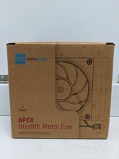 Alphacool Apex Stealth Metal Power Fan - 3000 RPM - Matte Black - 3-pack - NEW picture