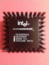 intel i486 DX (Gold) Vintage Microprocessor/ CPU picture
