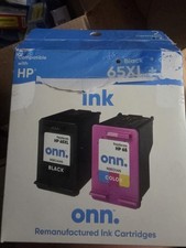 Onn 65 XL Black  And 65 Color OPEN BOX  Sealed Cartridges picture