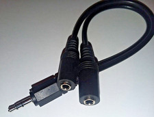 Lot 10 of 3.5mm Y cable male to 2 female stereo 9