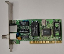 Longshine LCS-8034-TB PCI Network Card (RJ45, BNC, RTL8029AS, Retro, 1997) picture