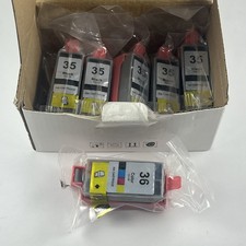 ZiPrint Lot of 6 Ink Cartridges - 5x PGI-35 Black & 1x CLI-36 Color for Canon picture