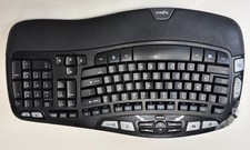 Logitech K350 Wireless Wave Ergonomic Keyboard Y-R0053 Black DONGLE INCLUDED picture