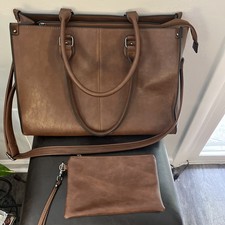 LOVEVOOK Laptop Tote Bag, 17  Inch Waterproof Leather Work Computer Bag picture