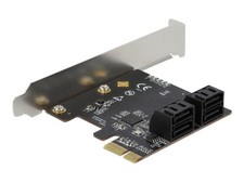 Delock 4 Port SATA PCI Express x1 Card Low Profile Formfact 90010 picture