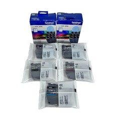 Brother LC401 3PK Genuine OEM 3-Pack Color Ink Cartridges LC401 BK XL Lot Of 11 picture