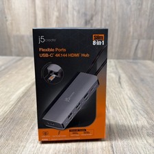 J5create Flexible Ports USB-C 4K144 HDMI Hub Slim 8 In 1 picture